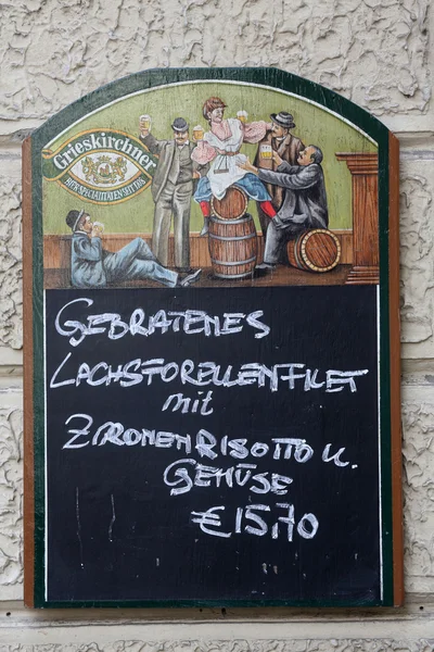 Speisekarte Restaurant — Stockfoto