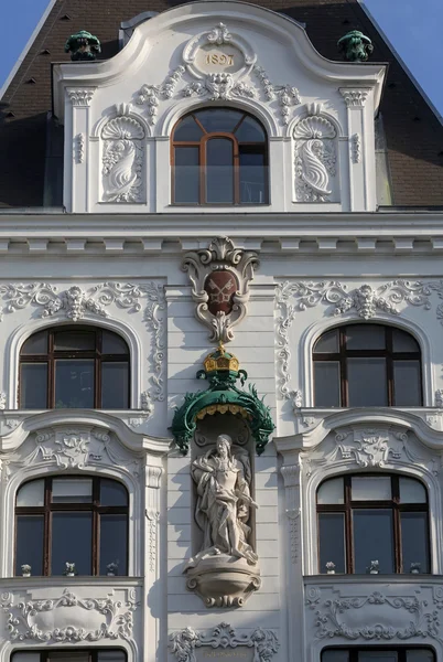 Koning Frederik Iii, Regensburger Hof, Wustenrot gebouw in Wenen — Stockfoto