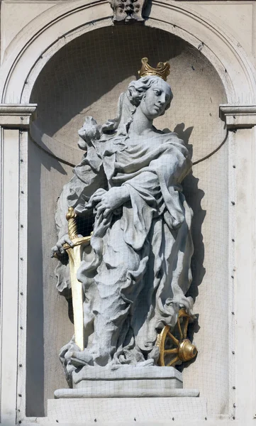 Santa Catalina de Alejandría, iglesia jesuita de Viena — Foto de Stock