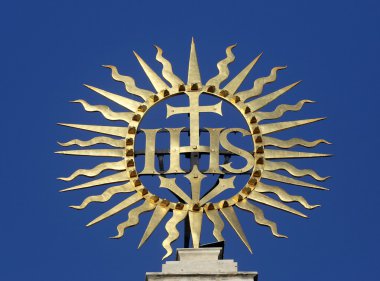 IHS Barok Cizvitler kilise Viyana'daki oturum