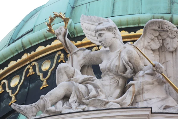 Архітектурні художнього прикрас на палацу Хофбург, Віденський — стокове фото