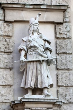 Rudolf Weyr: Viyana'da Heldenplatz üzerinde Neuen Burg cephesinde Magyar
