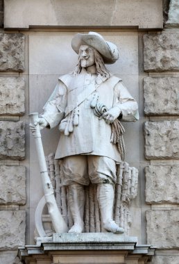 Franz Koch: Viyana'da Heldenplatz üzerinde Neuen Burg cephesinde Wallenstein asker
