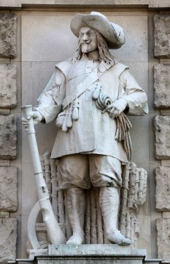 Franz Koch: Viyana'da Heldenplatz üzerinde Neuen Burg cephesinde Wallenstein asker