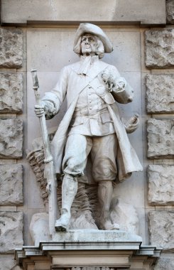 Richard Kauffungen: Viyana vatandaşı, Neuen Burg Heldenplatz Viyana'da üzerinde cephesinde