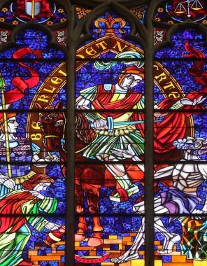 St. Martin, vitray Votiv Kirche Viyana'da içinde