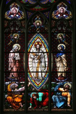 Transfiguration Mount Tabor, vitray Votiv Kirche Viyana'nın üzerinde