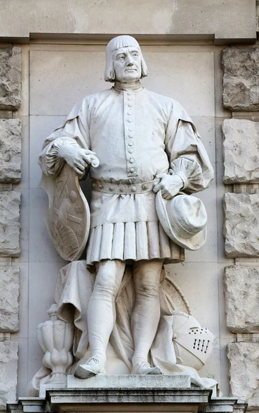 Emmerich Alexius Swoboda von Wikingen: Ciudadano, en la fachada del Neuen Burg en Heldenplatz en Viena —  Fotos de Stock