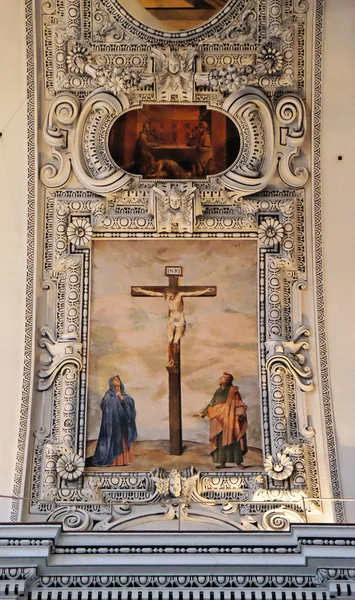 Jomfru Maria og Johannes under korset – stockfoto