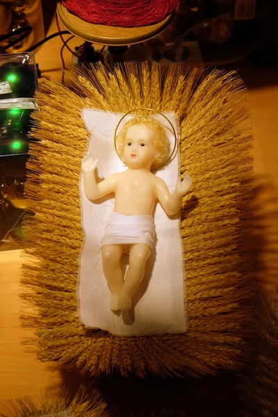 Bébé Jésus figure sur Noël — Photo