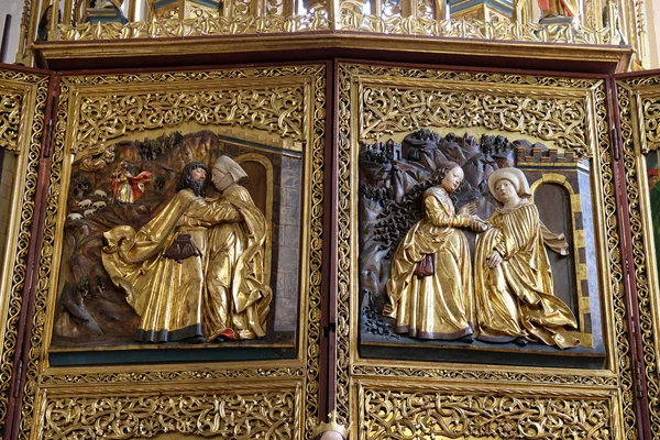 Encuentro en la Puerta de Oro, Visotación de la Virgen María — Foto de Stock