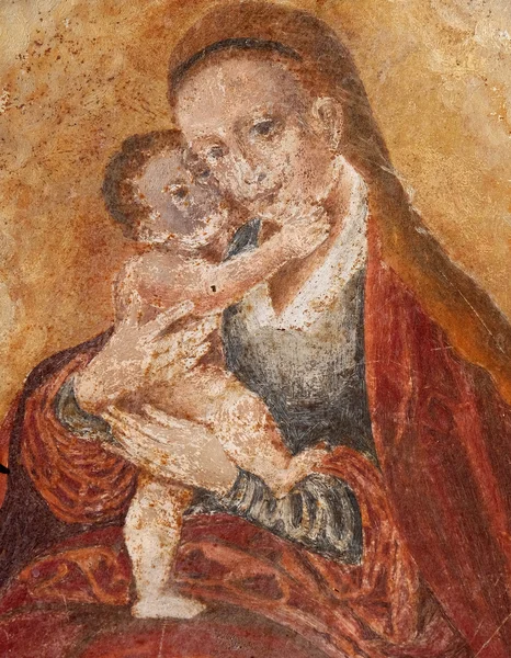 Діви Марії з маля Ісуса. — стокове фото