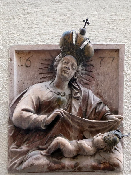 Maagd Maria met baby jesus — Stockfoto