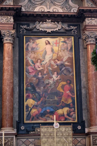 O altar da Ressurreição de Cristo, Catedral de Salzburgo — Fotografia de Stock