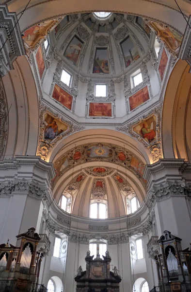 Salzburg Katedrali kubbede parçası — Stok fotoğraf