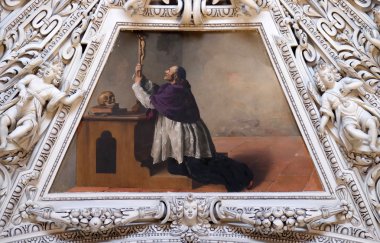 Şapel, Saint Charles Borromeo, Salzburg Katedrali kubbede parçası