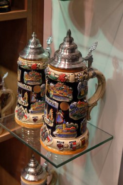 Dekoratif seramik bira stein