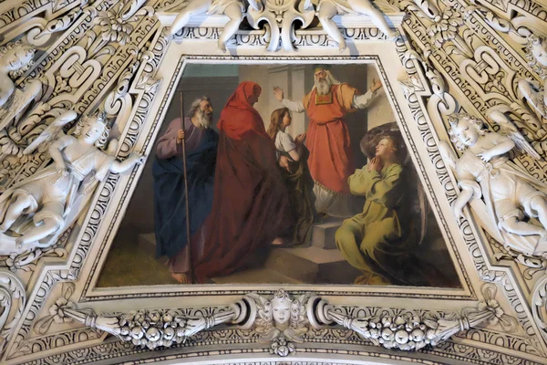 Fragment of the dome in the Chapel of Saint Ann, Salzburg Cathedral — Stock Photo, Image