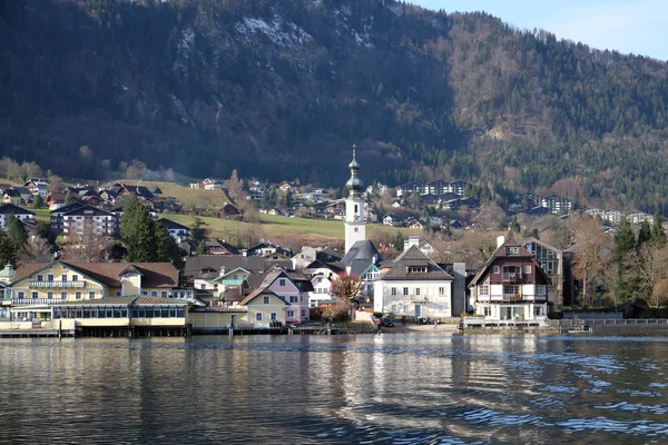 St. Gilgen na jezero Wolfgang See, Rakousko — Stock fotografie