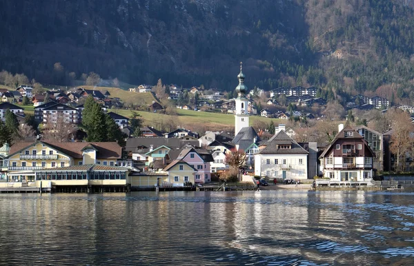 St. Gilgen na jezero Wolfgang See, Rakousko — Stock fotografie