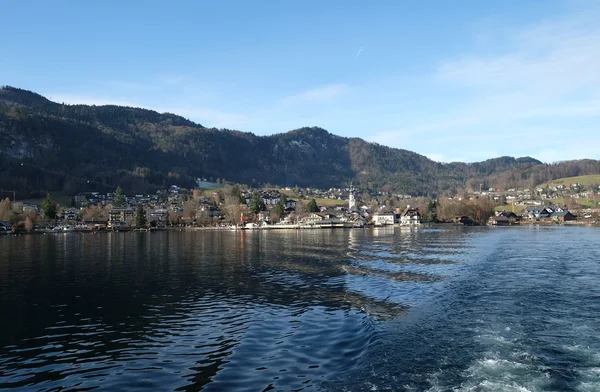 St. Gilgen na jezero Wolfgang See, Rakousko — Stock fotografie