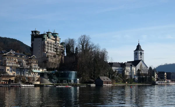 St. wolfgang dorf am wolfgangsee in oesterreich — Stockfoto