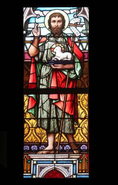 Saint John the Baptist, vitray Minoriten kirche Viyana'da içinde