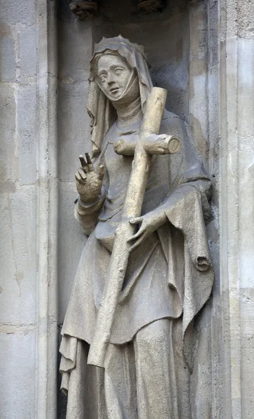 Sainte-Hélène de Constantinople façade de Minoriten kirche à Vienne — Photo