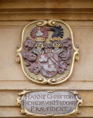 Cephe arması Arsenal (Zeughaus) Graz, Styria, Avusturya Portal