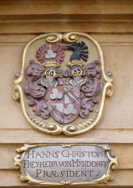Cephe arması Arsenal (Zeughaus) Graz, Styria, Avusturya Portal