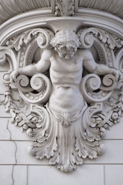 Avusturya Graz şehrin eski kesiminde ev dekorasyon