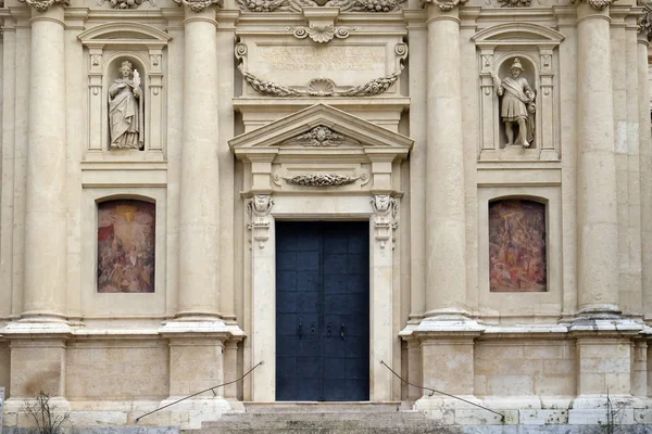 Portal of St. Catherine church and Mausoleum of Ferdinand II, Graz, Austria — Stock Photo, Image