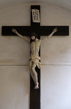Crucifixion, Mariahilf church in Graz, Styria, Austria