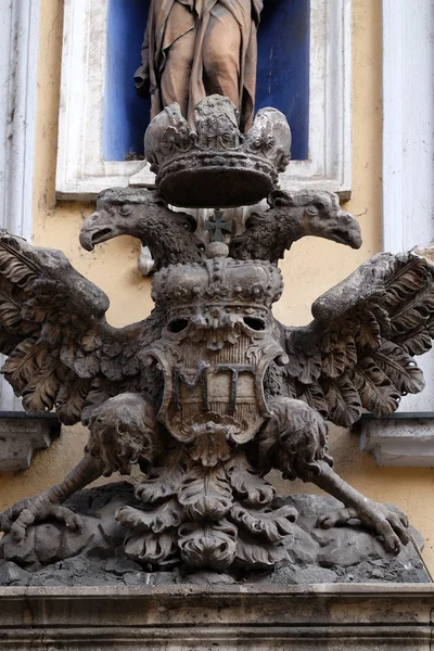 Emblema del águila imperial en Graz, Estiria, Austria — Foto de Stock