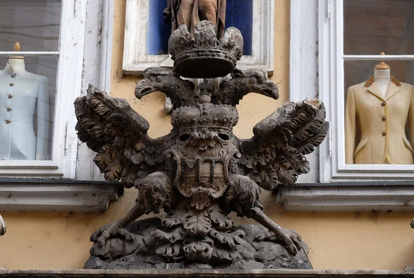 Emblema dell'aquila imperiale a Graz, Stiria, Austria — Foto Stock