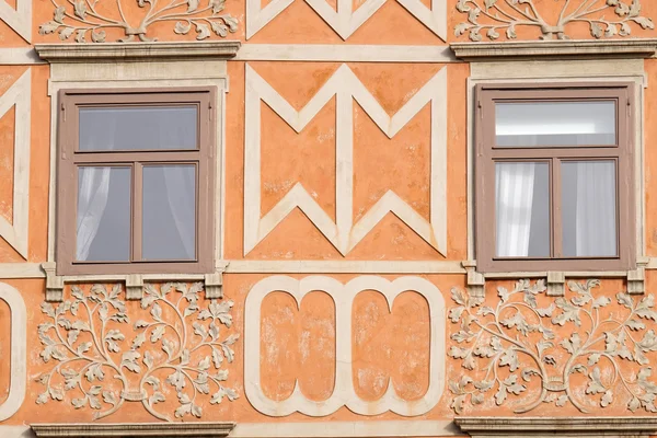 Arsitektur di sepanjang Hauptplatz kota persegi utama Graz, Austria — Stok Foto