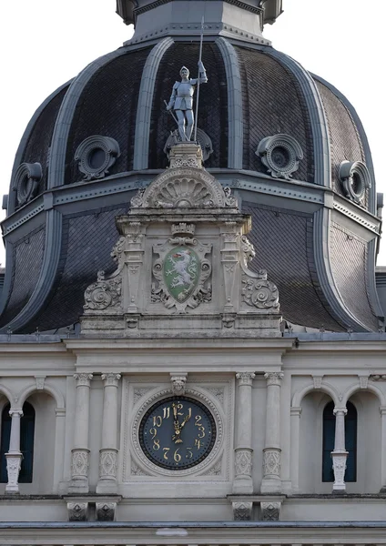 Detal fasada ratusza miejskiego, Graz, Austria — Zdjęcie stockowe