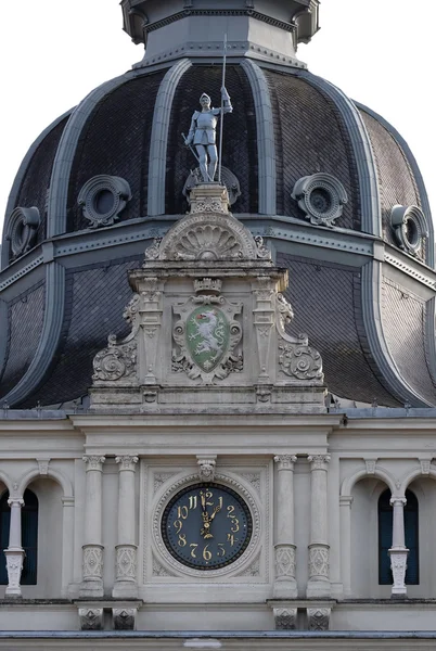 Fasad detalj Rathaus rådhuset, Graz, Österrike — Stockfoto