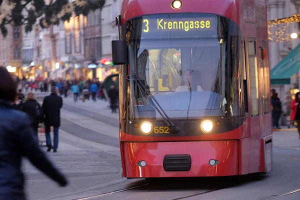 Tramway nel centro di Graz, Austria — Foto Stock