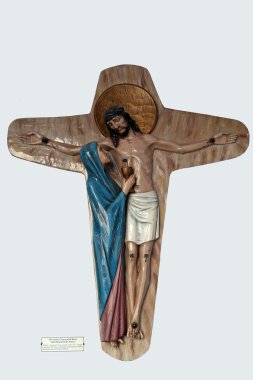 Virgin Mary under the cross, Missionaries of Charity Motherhouse, Kolkata
