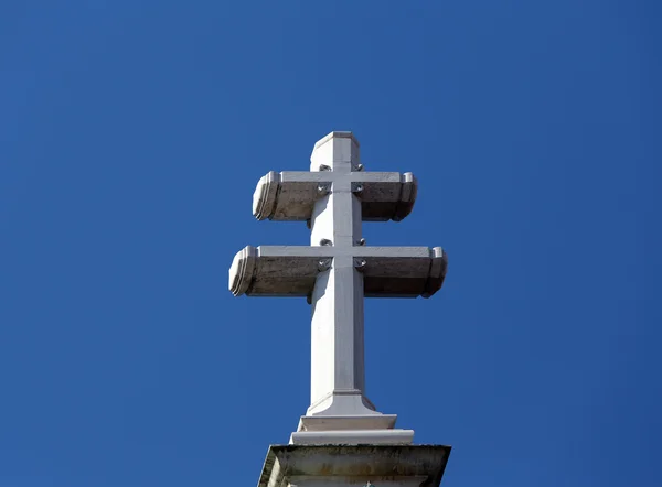 Kreuz, griechisch-katholische Kirche der Heiligen Kyrill und Methodius in Zagreb, Kroatien — Stockfoto
