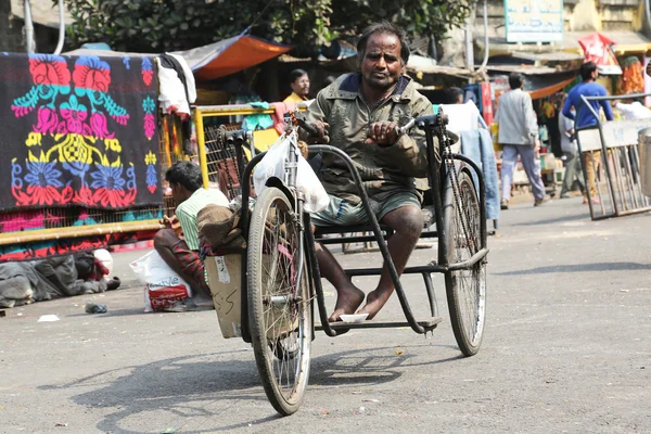 Mendigos na frente de Nirmal, Hriday, Lar para o Doente e Morrendo Destituições em Kolkata — Fotografia de Stock