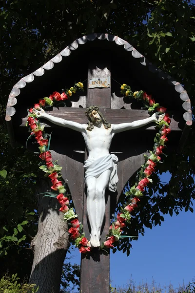 Crucifixión. Jesús en la cruz —  Fotos de Stock