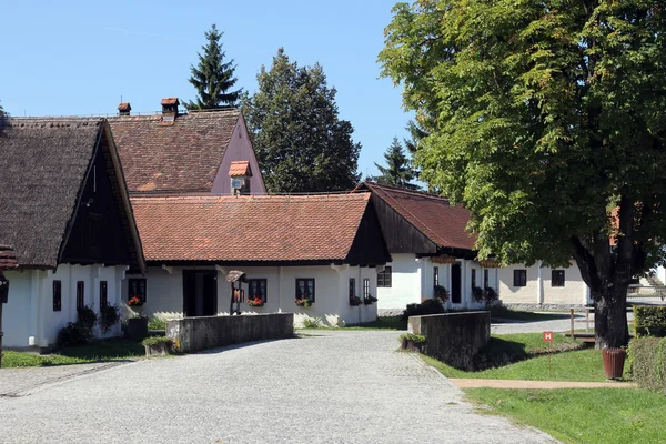 Kumrovec aldeia histórica, Zagorje área da Croácia — Fotografia de Stock