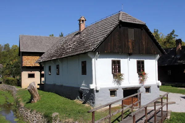 Kumrovec pueblo histórico, Zagorje zona de Croacia — Foto de Stock