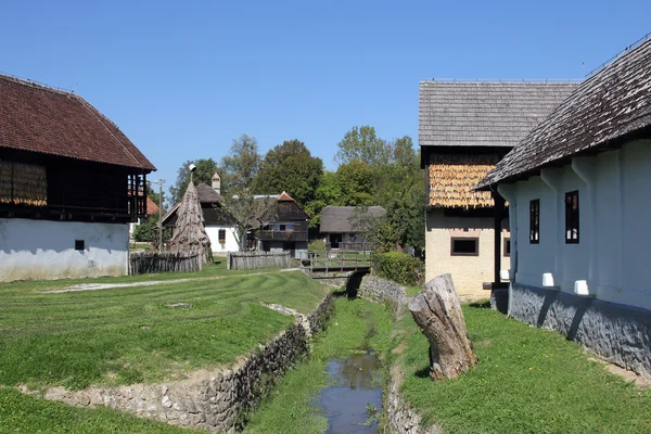 Kumrovec historisches Dorf, zagorje Bereich von Kroatien — Stockfoto