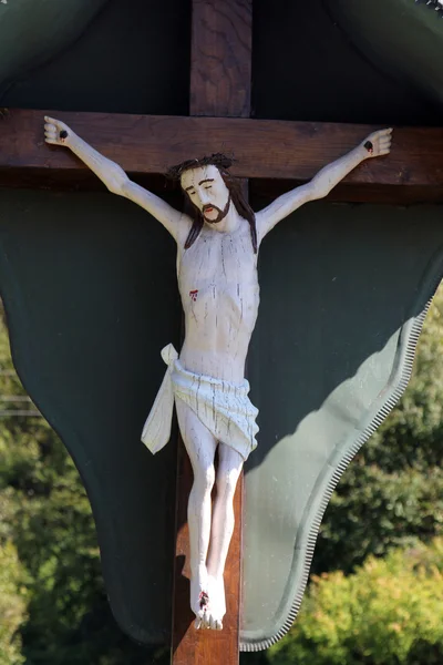 Korsfästelsen. Jesus på korset — Stockfoto