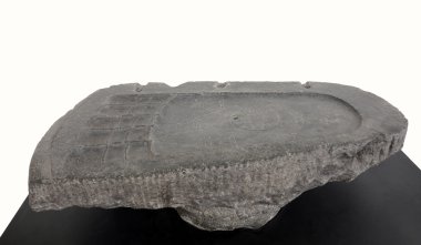 Ayak basmak 11.asır bazalt, şimdi Kalküta, Hindistan müzesinde 15 Şubat 2014 maruz Bihar bulundu üzerinden Buda