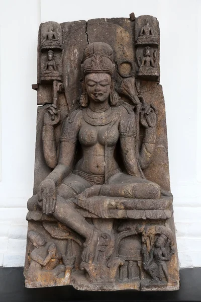 Seated Tara 10Th Century Found Khondalite Lalitagiri Odisha Now Exposed — Stock Photo, Image