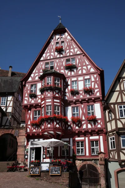 Casa velha de meia-madeira em Miltenberg, Alemanha — Fotografia de Stock